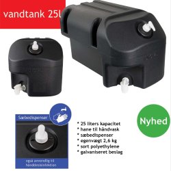 Mobil hndvask med 25l vandtank