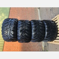 4 stk komplette hjul - Vredestein 600/50r22,5